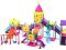 KLOCKI , WIELKI PLAC ZABAW DLA LALEK 184 ELEMENTY