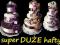 DUŻE HAFTY - TORT z 4 ręczników RĘCZNIKI z HAFTAMI