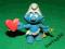GUMOWA figurka z PRL - smurf 3