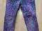 9NEXT Spodnie rurki jeans panterka róż 110