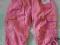 nowe spodnie rybaczki ZARA lila/róz r 110/116