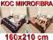 KOC KOCE NARZUTA NARZUTY MIKROFIBRA 160x210