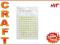 Kryształy kryształki 100szt limonka Scrapbooking