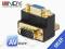 Adapter Przejście kątowe 90st VGA SVGA Lindy 70387
