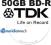 TDK BD-R DL 50GB printable FF 10szt F-VAT promo!