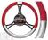 POKROWIEC NA KIEROWNICĘ 37-39cm NAKŁADKA CZERWONY