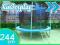 Trampolina Ogrodowa z siatką 8FT KP + Pokrowiec