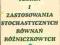 Teoria i zastosowania stochastycznych równań