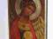 IKONA - ANIOŁ STRÓŻ ZŁOCENIA RAMA DEDYKACJA 27 cm