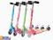 HULAJNOGA SKŁADANA WYSOKOŚĆ 77CM +ŚWIECĄCE KÓŁKA