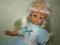 Lalka niemiecka NRD DDR blond 37 cm długie włosy