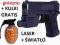 PISTOLET KOLT NA KULKI + LASER + LATARKA  119