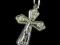 KRZYŻYK PRAWOSŁAWNY CHROŃ I ZBAW SREBRO 925