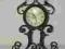 Zegar metalowy brązowy stylizowany PROMOCJA (423)