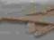 Drewniany zestaw miecz sztylet szabla i tarcza