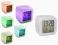 BUDZIK TERMOMETR ZEGAREK ŚWIECĄCY KAMELEON KOSTKA