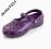 buty CROCS fioletowe klapki mary jane 32,5 33 lato
