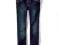 850- ZARA GIRLS  SPODNIE JEANSY RURKI PASEK 110 CM
