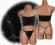 FZ*Q410 TEZENIS 1CT189 GORSET STRINGI KOMPLET M/L