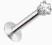 Kolczyk labret monroe gwint wewnętrzny crystal 1.2