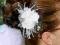 stroik / kwiat do włosów na ślub - duży
