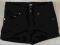 H&amp;M czarne jeansowe krótkie spodenki r. 140