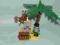 :) LEGO 1889 Kryjówka Skarbu PIRACI małpka palma