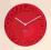 NOWOCZESNY ZEGAR ŚCIENNY MEIDI DESIGN CZERWONY