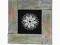 Płatki śniegu w ramce drewnianej 100% rękodzieło