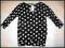 H&amp;M bluzka czarna kropki groszki r. 146/152