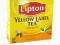 LIPTON 100x2g Yellow Label Herbata ekspresowa 200g