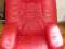 Fotel skóra ekologiczna meksykańska czerwień
