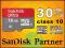 16GB 30MB/s SanDisk ULTRA MICRO SDHC CL.10 ANDROID