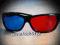 Okulary 3D Red-cyan Plastikowe