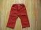 H&amp;M śliczne spodnie sztruksowe czerwone 86
