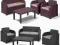 MEBLE OGRODOWE Z RATTANU 2 FOTELE + SOFA + STOLIK