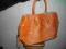 NOWA,TORBA Z KOSMETYCZKĄ,POMARAŃCZOWA ,OBNIŻKA