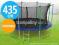 TRAMPOLINA OGRODOWA Z SIATKĄ 435CM (14FT) PRO