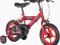 ROWEREK 12 CALOWY CZARNO-CZERWONY / 2201