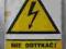 Tablica PRL  Nie dotykać! Urządzenie Elektryczne 1