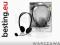 STEROFONICZNE SŁUCHAWKI Z MIKROFONEM HEADSET BLACK