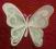 [trinket_tt] MOTYL AŻUROWY MOTYLEK 3D KREMOWY