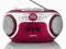 BOOMBOX CD/MP3 SCR-98 RED LENCO