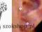 Kolczyk do ucha tragusa ear piercing crystal 1.2/6