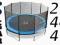 TRAMPOLINA OGRODOWA 244 cm POLGAR trampoliny batut