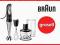 BRAUN Blender ręczny 750W MQ735 Sauce Zestaw