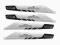 9101-04 śmigła łopaty pióra 251mm fi 6mm DH WHITE