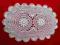 Czar starej koronki - piękna owalna serwetka