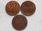 3 szt. 5 groszy 1928,1938,1939