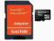 Karta pamięci microSDHC SanDisk, 16 GB, adapter SD